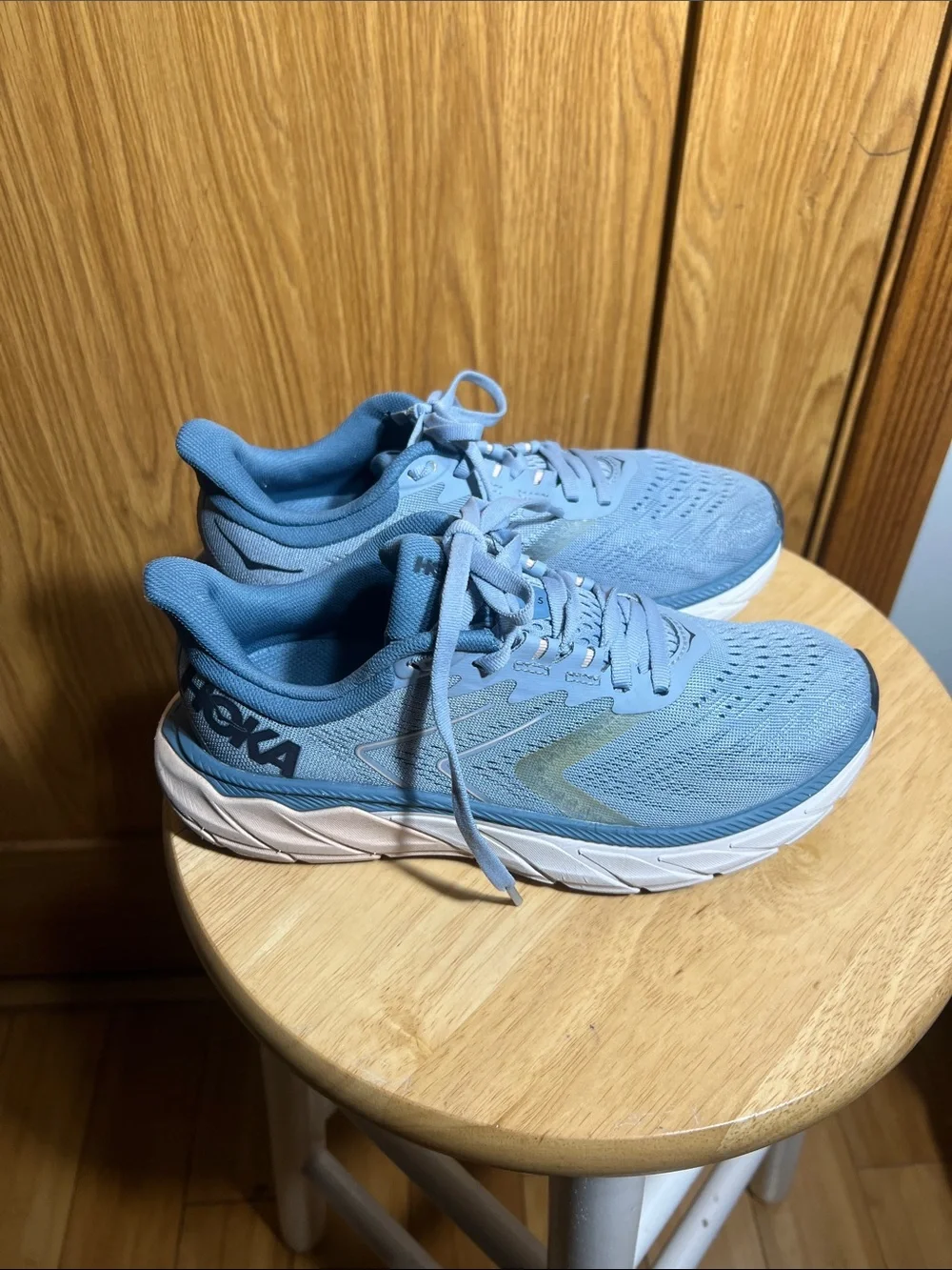 Hoka Women's Light Blue Athletic Running Shoes